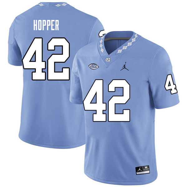 Jordan Brand Men #42 Tyrone Hopper North Carolina Tar Heels College Football Jerseys Sale-Carolina B